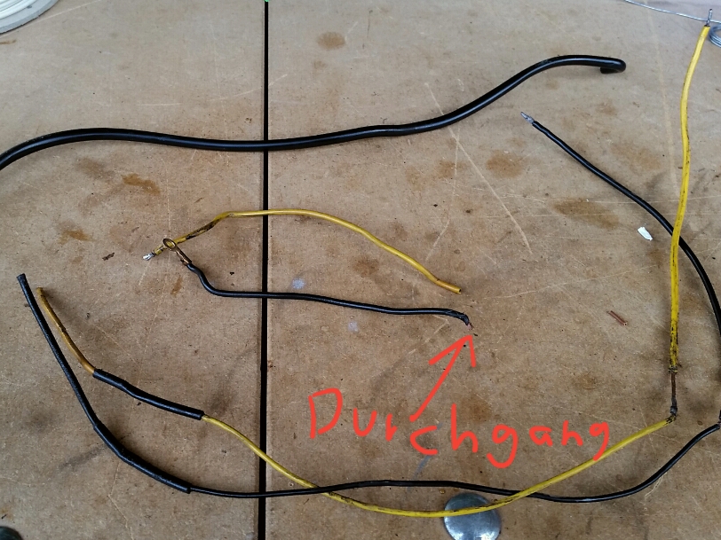 Kabel mit 4 mal unterbruch