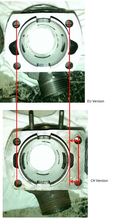 Sachs 502 Zylinderfuss Unterschiede