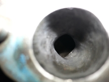 Da der Einlass beim Sachs schräg is, sieht man es nicht so guut :/<br />3 - 3.5mm Richtung UT und 1mm in die Breite