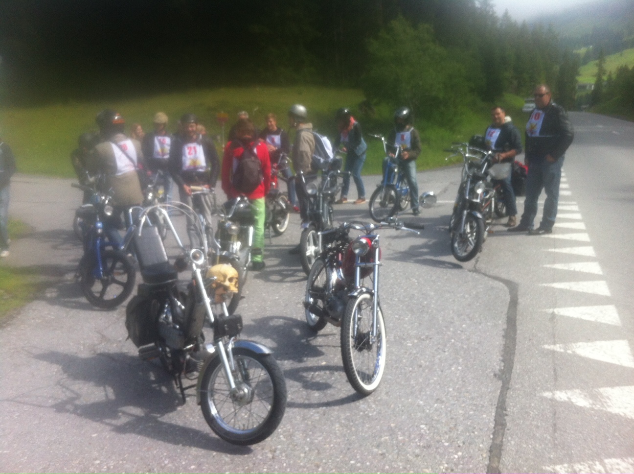 präventiver stop mit Bier und rauchpause...
