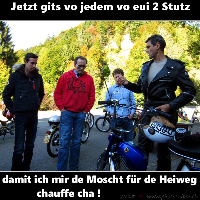 Töfflibueben in den Mundgelegt